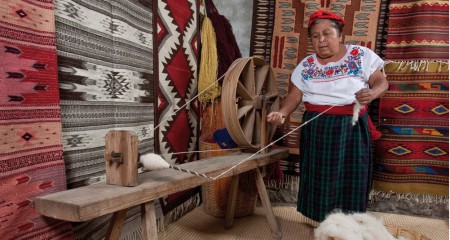 Extracción de hilo en el Algodón Coyuchi 